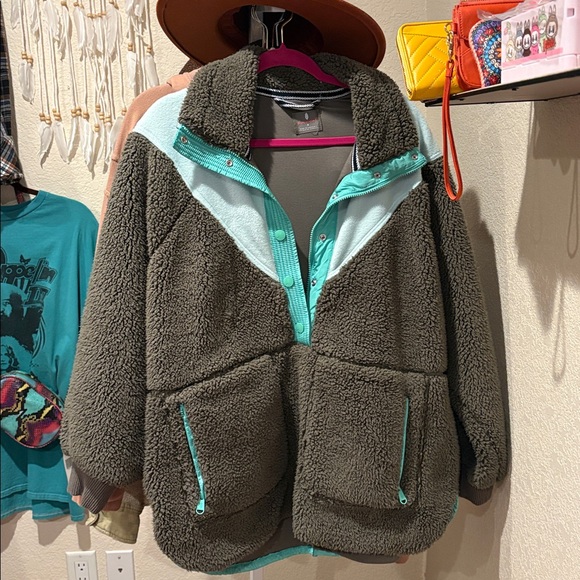 Free People Free to Rise Fleece Quarter Zip Pull Over - Picture 8 of 13